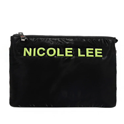 BOLSO CRUZADO CON CREMALLERA ACOLCHADO (NEGRO) de Nicole Lee