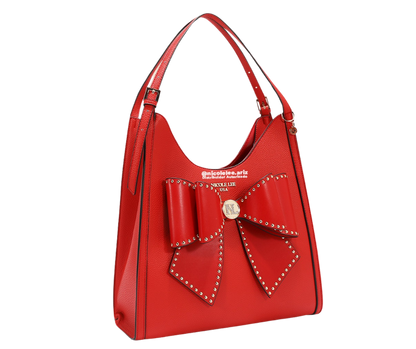 Bolso Hobo con moño rojo nicole lee