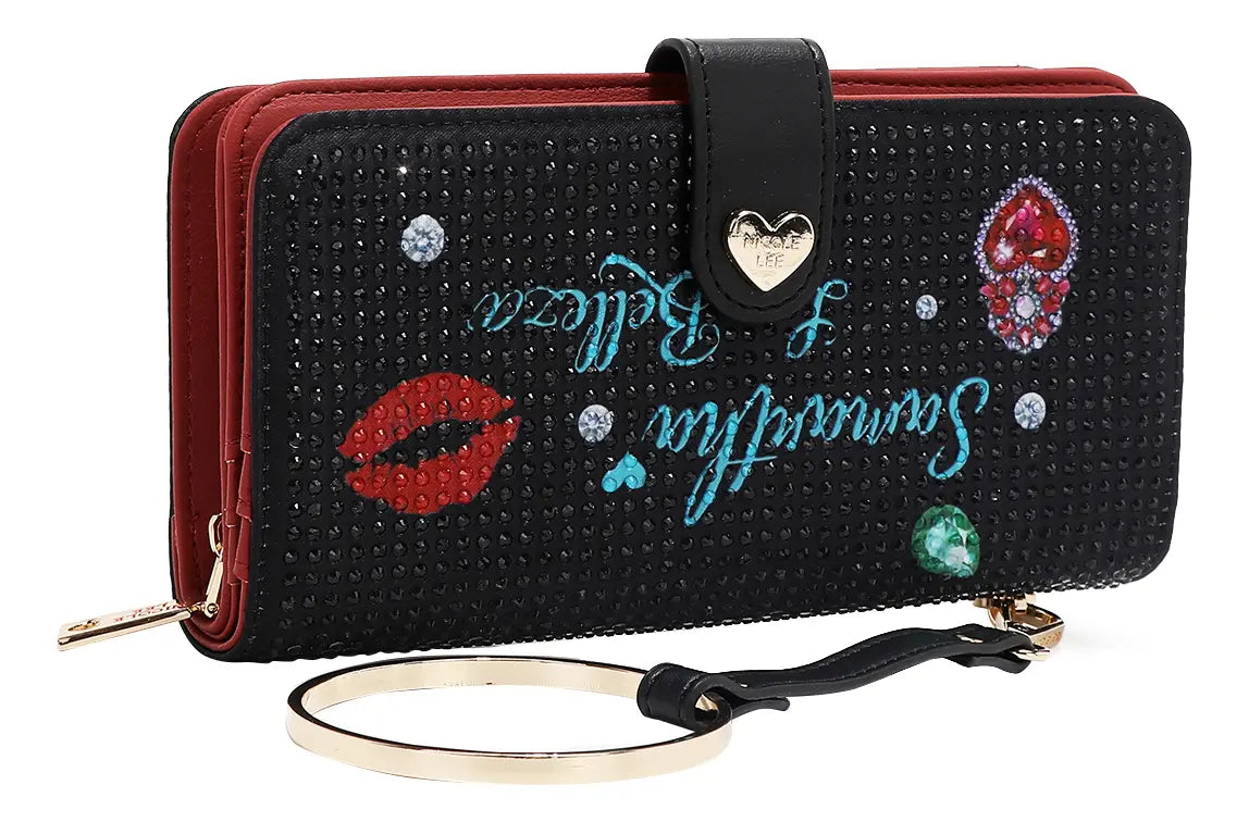 Cartera Nicole Lee Con Correa Y Pulsera 6700