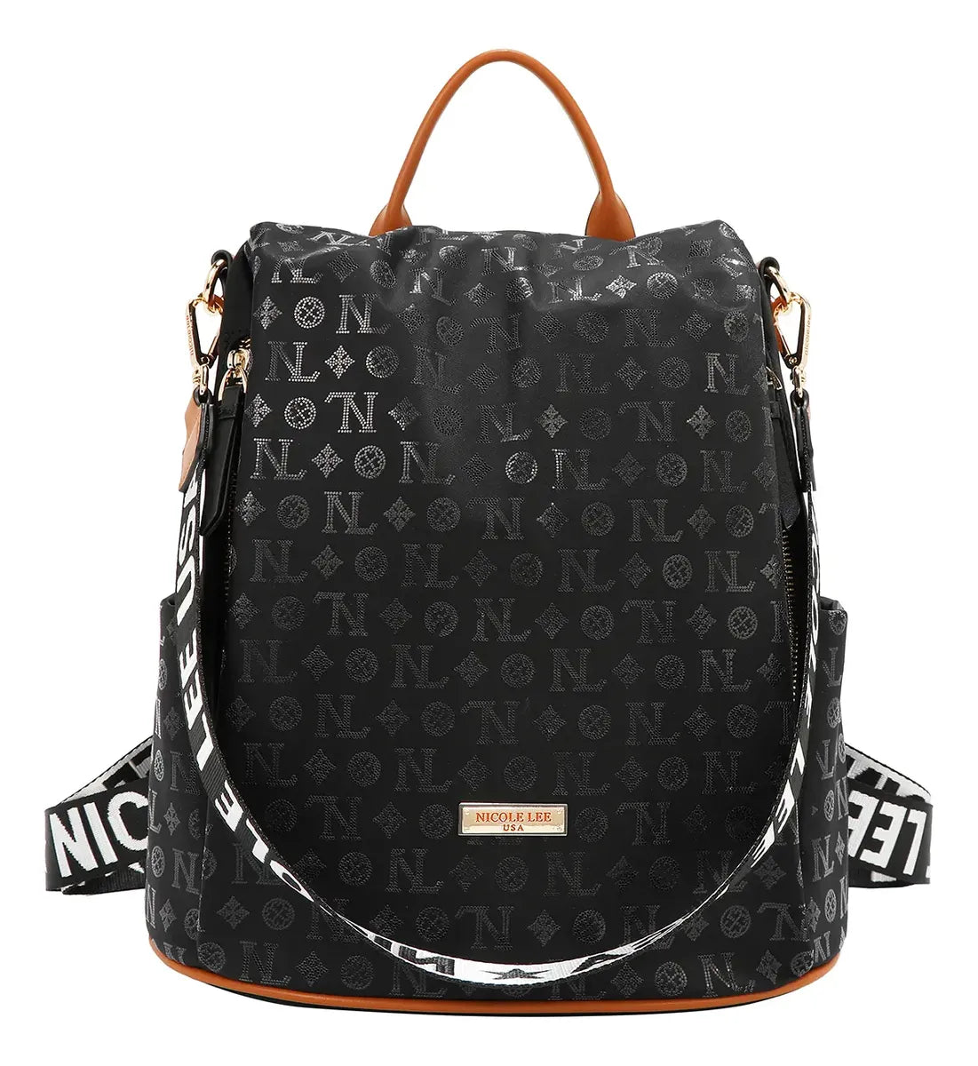 Mochila Nicole Lee De Nylon Holográfica Fw25