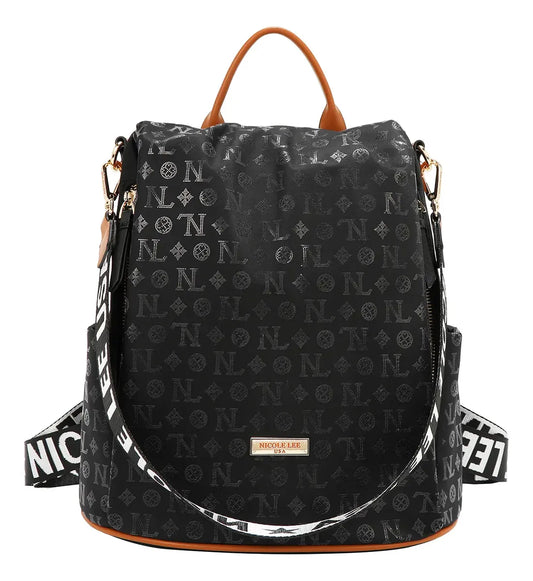 Mochila Nicole Lee De Nylon Holográfica Fw25