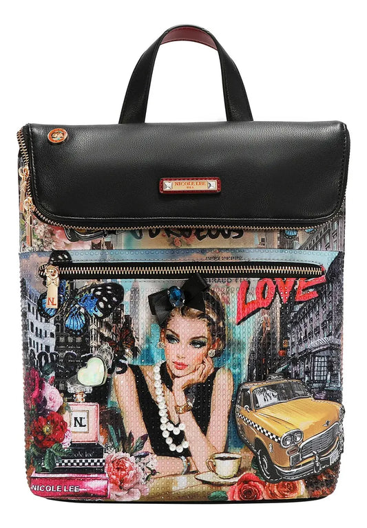 Mochila Nicole Lee Con Correa Ajustable Sabina Imagines Ss26