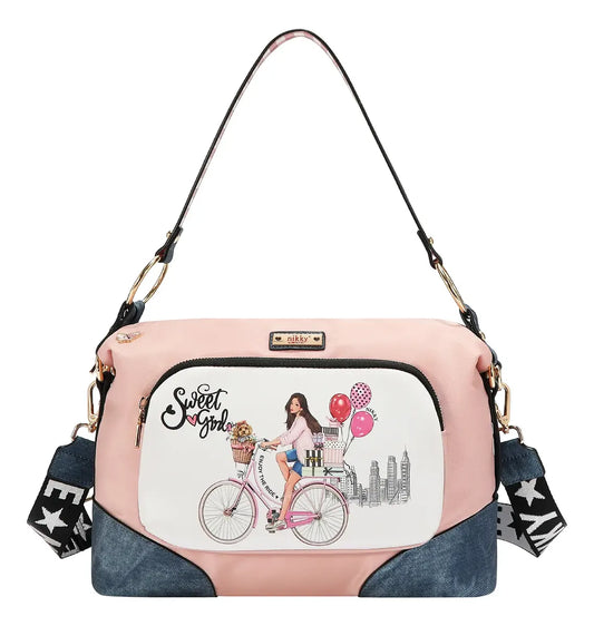 Bolsa Estampada De Hombro Sweet Girl Nikky By Nicole Lee