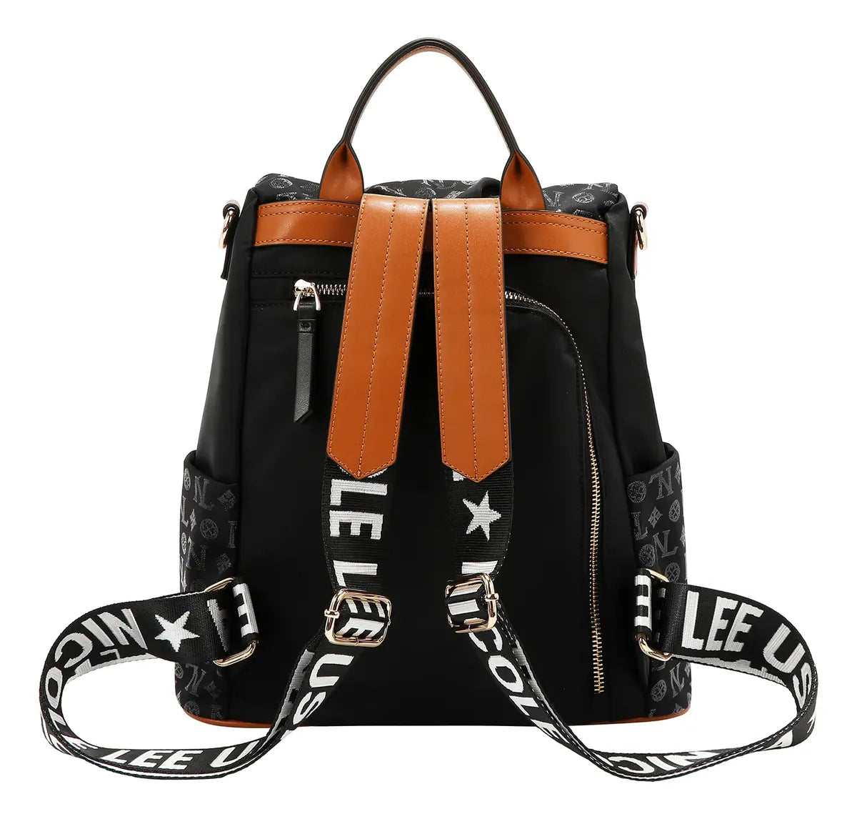 Mochila Nicole Lee De Nylon Holográfica Fw25