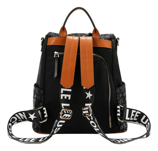 Mochila Nicole Lee De Nylon Holográfica Fw25
