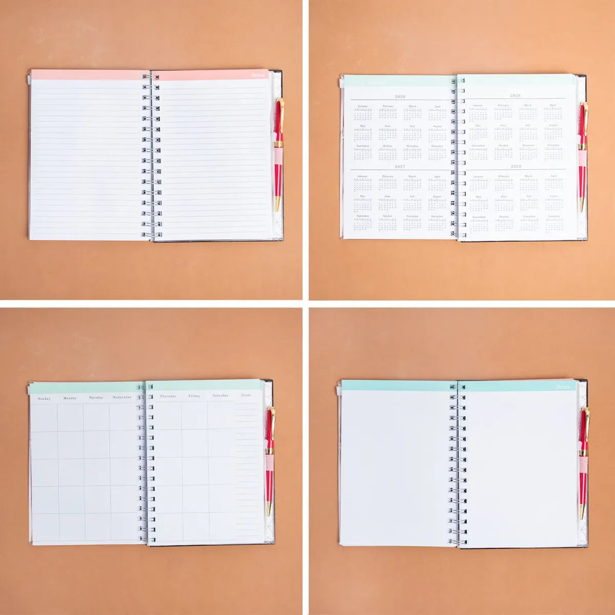 Agenda Semanal Nicole Lee De Espiral Print London Eye Fw26