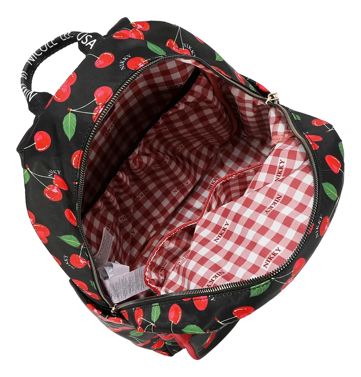 Mochila Grande Cherry Lips Nikky By Nicole Lee