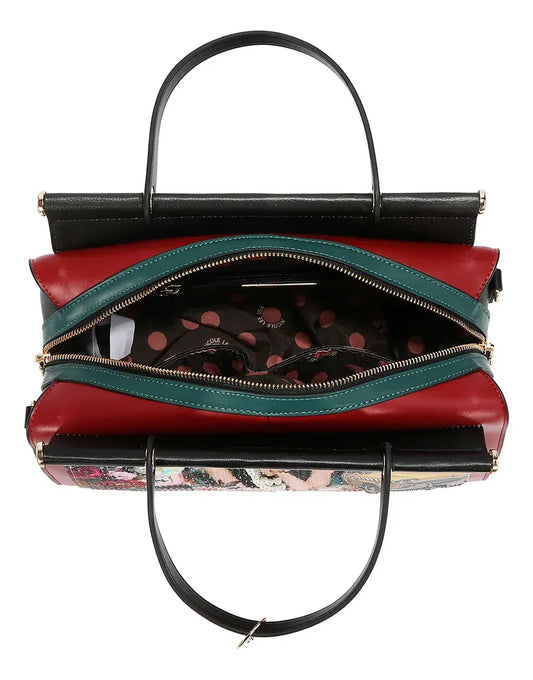 Bolsa Cuadrada Nicole Lee Print Sabina Imagines Ss26 Negro