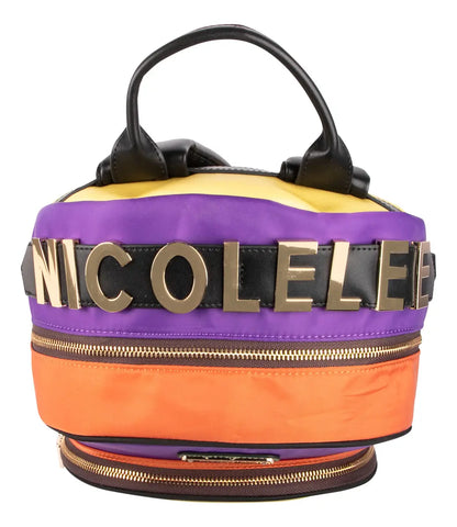 Mochila Nicole Lee Nylon Bolsa Extra Print Nail Polish Ss25