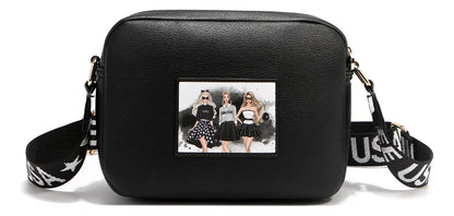 Crossbody Con Doble Compartimento Trio Nikky By Nicole Lee - Trio - Estampado - Oro - Negro