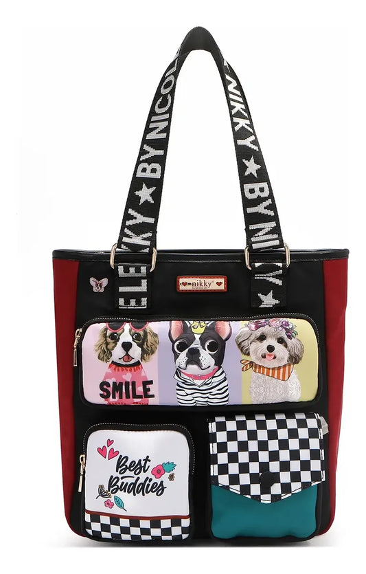 Bolsa Tote Con Bolsitas Al Frente Best Buddies Nikky