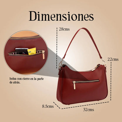 Bolsa Shoulder Nicole Lee En Corte Láser Y Pedrería Fw25 Acabado De Los Herrajes Níquel