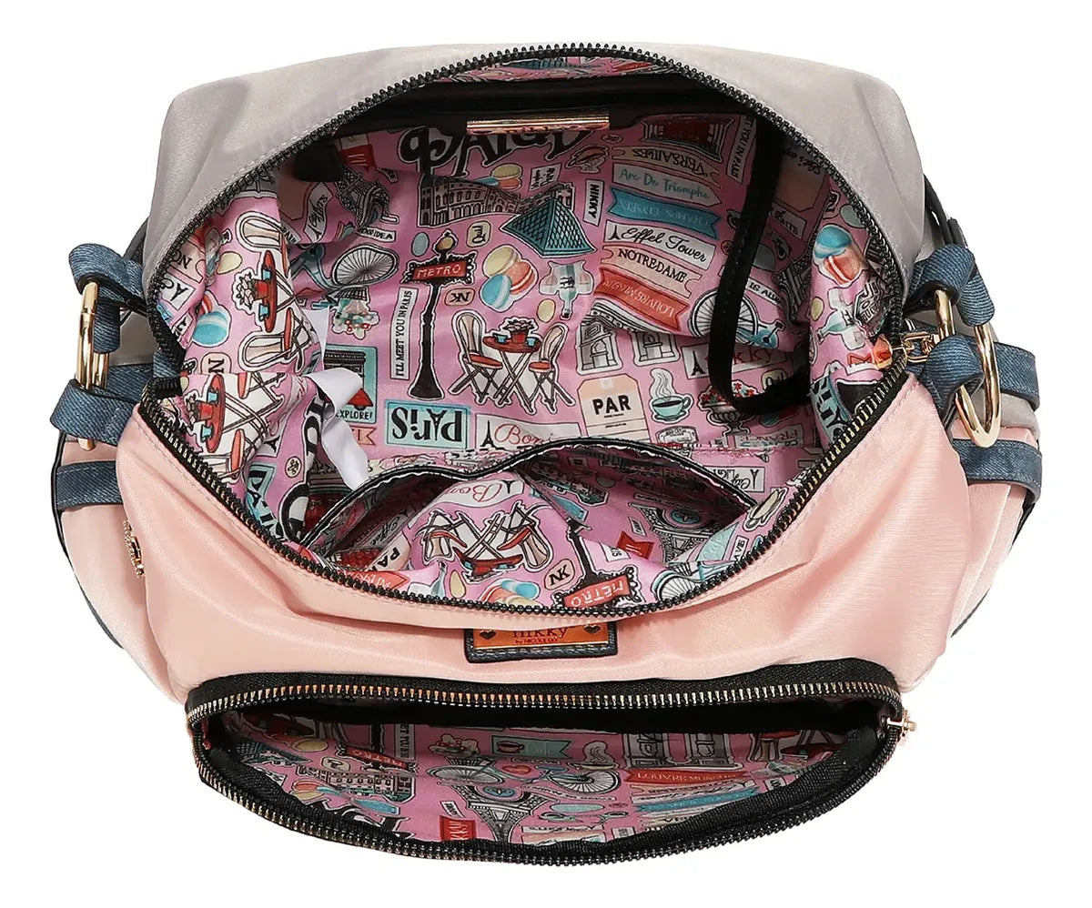 Bolsa Estampada De Hombro Sweet Girl Nikky By Nicole Lee
