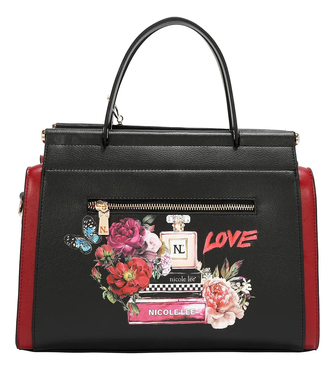 Bolsa Cuadrada Nicole Lee Print Sabina Imagines Ss26 Negro