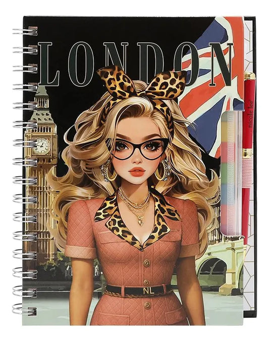 Agenda Semanal Nicole Lee De Espiral Print London Eye Fw26