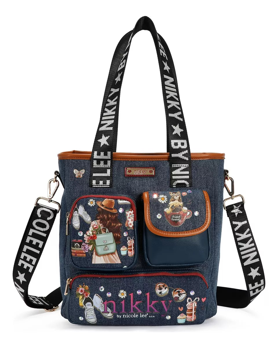 Bolsa Tote De Mezclilla Nikky World Nikky By Nicole Lee