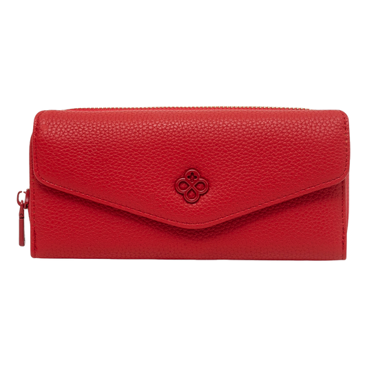 Cartera JI 624 Jaime Ibiza – Elegante y Moderna en Piel Vegana Color Rojo