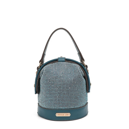 Mini Bolsa Nicole Lee Bianca de fiesta - Peacock Blue