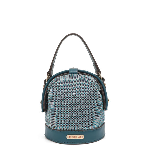 Mini Bolsa Nicole Lee Bianca de fiesta - Peacock Blue