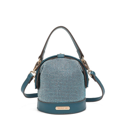 Mini Bolsa Nicole Lee Bianca de fiesta - Peacock Blue