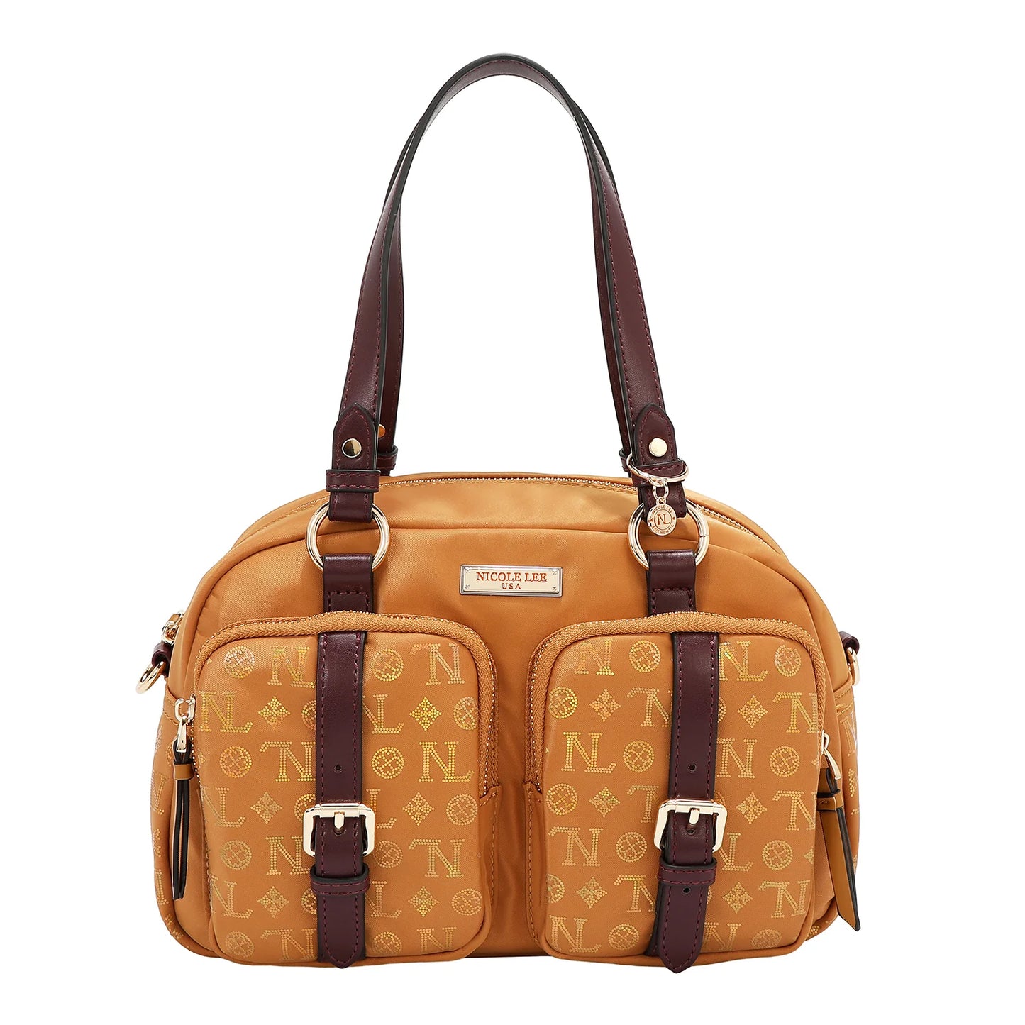 BOLSO BOSTON CON LOGOTIPO MONOGRAMA (TANG)