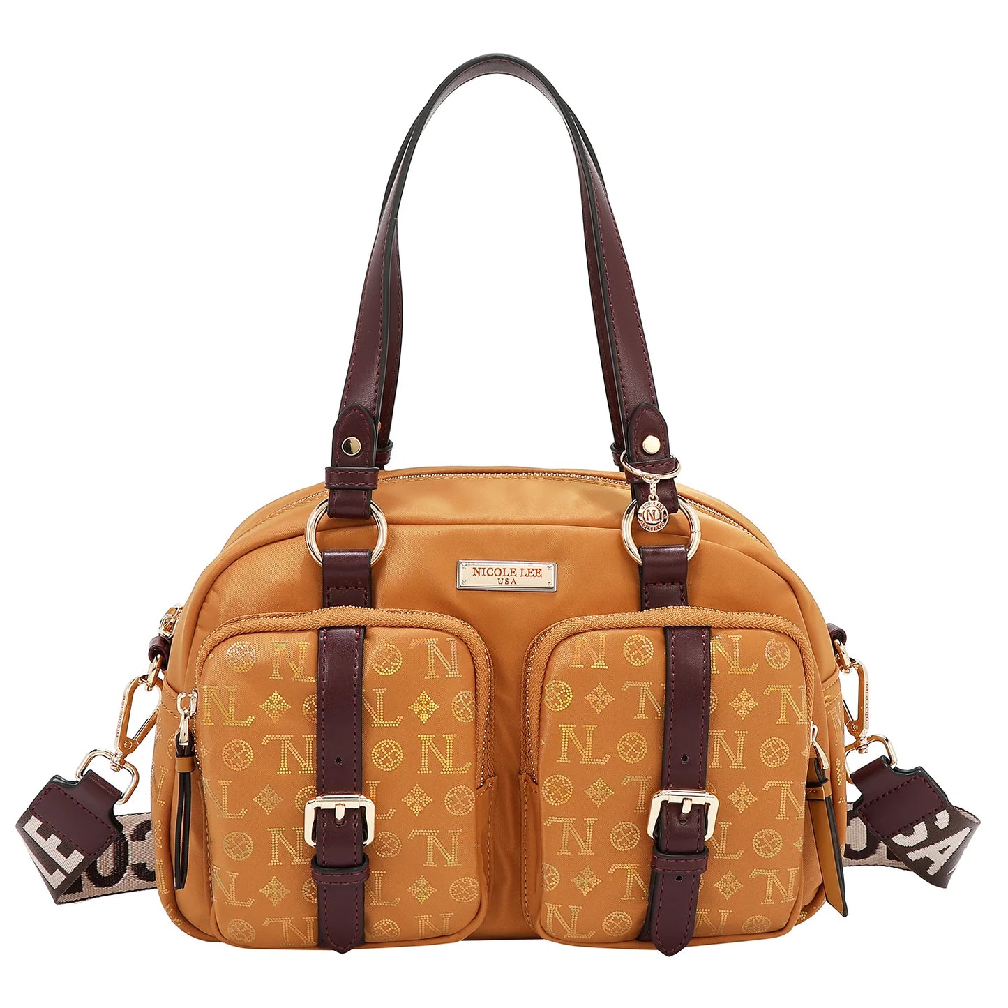 BOLSO BOSTON CON LOGOTIPO MONOGRAMA (TANG)