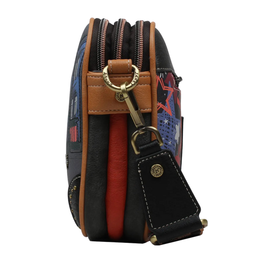 Crossbody Multicompartimiento Paris Dream Janet Bear J009a Bolso Cruzado con Múltiples Bolsillos