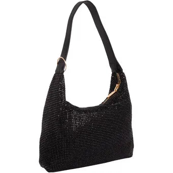 Bolsa Hobo Nicole Lee Celestia de fiesta - Negro