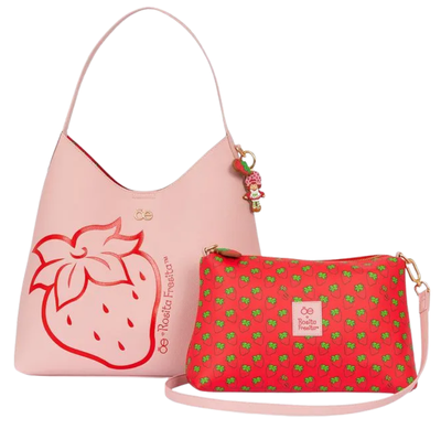 Bolsa Hobo Grande Oe X Rosita Fresita Color Rosa