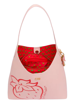 Bolsa Hobo Grande Oe X Rosita Fresita Color Rosa