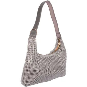 Bolsa Hobo Nicole Lee Celestia de fiesta - Charcoal
